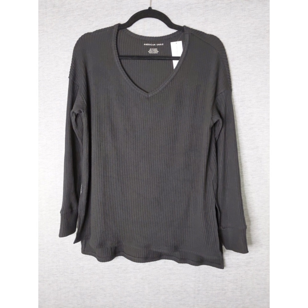 2x👯‍♀️Host Pick⚡️American Eagle Oversized V Neck Tee - Picture 2 of 16